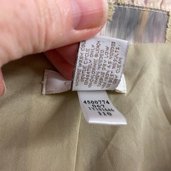 Chicos Blazer 2 Lightweight Matte Satin Gray Beige Pink Deconstructed Neutral - Picture 15 of 16